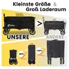 Sekey Bollerwagen faltbar 150 kg mit Bremsen, klappbarer Produktbild-Vorschau 2