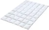 A white quilted comforter is shown from a diagonal angle on a white background. Produktbild-Vorschau