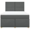 Möbel Boxspringbett mit Matratze Dunkelgrau 140x200 cm Produktbild-Vorschau 4