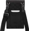 A black Karl Lagerfeld crossbody bag with a monogram pattern and card slots on the front. Anteprima dell’immagine prodotto