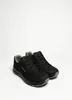 A pair of black low-top hiking shoes with gray accents, displayed on a white background. Náhled obrázku produktu