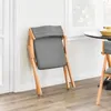 SoBuy Opvouwbare stoel met houten frame, grijs, Productafbeelding-voorbeeld 6