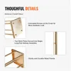 VEVOR 4er-Set Blumenhocker Eckig 20x20x80cm Blumenständer Produktbild-Vorschau 4
