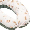 Baby Safari Musselin & Olive Velvet V-förmige Kissen Produktbild-Vorschau 2