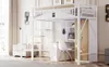 Lit mezzanine métallique Sweiko 90 x 200 cm, encadrement de Voir les images du produit 5