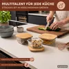 eluno Glas Aufbewahrungsdosen 3er-Set inkl. Bambusdeckel, Produktbild-Vorschau 2