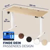 CASARIA® Höhenverstellbarer Schreibtisch elektrisch 160 x Produktbild-Vorschau 2