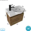 Alpenberger Waschtisch mit Unterschrank | Gäste WC Produktbild-Vorschau 6