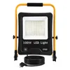UISEBRT LED Baustrahler 100W Kaltweiß inkl. Standgestell Produktbild-Vorschau 1