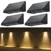 ZMH solární lampy pro venkovní zahradu 4ks solární nástěnné Náhled obrázku produktu 1