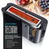 A cutaway diagram of a toaster showing its internal components and features, with toast in the background. Anteprima dell’immagine prodotto