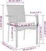 Gartenstühle mit Kissen 4 Stk. Poly Rattan Grau Produktbild-Vorschau 8