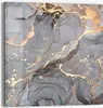 DEQORI Magnettafel Glas 50x50 cm 'Elegantes Marmormuster' Produktbild-Vorschau 1
