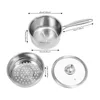 Dampfgarer 2L Kochtopf 20cm Dampfkochtopf mit Glasdeckel Produktbild-Vorschau 5