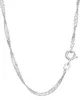 Echte 925er Sterlingsilber Singapur Kette Gedreht 45cm Produktbild-Vorschau 1