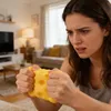 Gelber Käse-Quetschball – Stressabbau-Käsewürfel-Fidget-Toy Produktbild-Vorschau 4