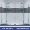 IMPTS Duschwand 100 x 195 cm Walk in Dusche Falttür Produktbild-Vorschau 10