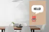 MuchoWow® Poster Sprichwörter - Zitate - Hallo! - Roboter - Produktbild-Vorschau 2