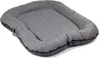A gray dog bed is shown against a white background. Produktbild-Vorschau