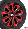 Sparco Radkappen 15 Zoll Sicilia Schwarz Rot Carbon 4tlg Produktbild-Vorschau 6