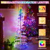 1.8M LED Spiral Weihnachtsbaum RGB Dimmbar Spiralbaum Produktbild-Vorschau 5