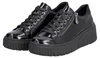 Rieker Damen Echtleder Sneaker schwarz, Damen:37 EU Produktbild-Vorschau 1