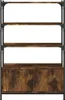 Bücherregal 3 Fächer Räuchereiche 70x30x109,5 cm Produktbild-Vorschau 6