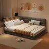 INONEFT Polsterbett 140 × 190 cm mit L-förmigem Kopfteil, Produktbild-Vorschau 6