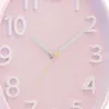 MPM-Quality Wanduhr Tahira rund Ø 350 mm Kunststoff Violett Produktbild-Vorschau 3