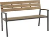 Lesli Living Gartenbank "Arezzo" Teaklook 120 cm Produktbild-Vorschau 1