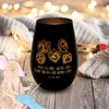Mr. & Mrs. Panda Laterne Igel Familie - Schwarz - Geschenk, Produktbild-Vorschau 4