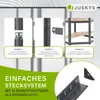 Juskys Eckregal Corner Easy 160 x 75 x 40-75 cm - max. 320 Produktbild-Vorschau 4