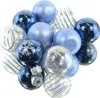 Christbaum-Micro-Kugeln Blau & Transparent 3er mix Ø 3 cm Produktbild-Vorschau 1