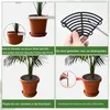 4er Blumentopfgitter Schwarz Blumentopf Produktbild-Vorschau 3