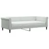 vidaXL Letto da giorno con materasso grigio chiaro 90x200 Anteprima dell’immagine prodotto 1