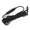 A black audio cable with 3.5mm connectors and an inline volume/mute control. Náhľad obrázku produktu
