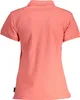 Damen Kurzarm-Poloshirt Rosa aus Baumwolle mit Logo Produktbild-Vorschau 2
