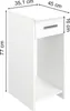 Armoire PC Vicco Odin Blanc 35.1x45cm, Model 36195 Voir les images du produit 3