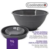 Coolinato  faltbare Silikon-Schüssel 24 cm GRAU Produktbild-Vorschau 3