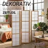 Houten roomdivider met 5 panelen, Japans type Shoji, Productafbeelding-voorbeeld 9