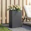 vidaXL Garten-Pflanzgefäß Anthrazit 50 x 40 x 75 cm Produktbild-Vorschau 2