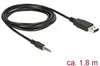 DeLOCK 1.8m USB2.0-A/3.5mm, 3.5mm, Männlich, USB Typ-A, Produktbild-Vorschau 5