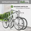 Fahrradanlehnbügel 115 x 53 cm Stahl feuerverzinkt Ø 60 mm Produktbild-Vorschau 5