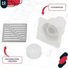 KOTARBAU® podlahový odtok 50 mm odtoková mriežka 100 x 100 Náhľad obrázku produktu 8