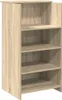 A light brown wooden shelf unit with four shelves. Náhled obrázku produktu