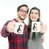 Mr. & Mrs. Panda Kindertasse Pinguin Blumen - Weiß - Produktbild-Vorschau 5