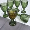 6x Diamentowe kieliszki do wina zielone 200ml kieliszek Podgląd zdjęcia produktu 3