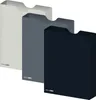 itenga Heftbox DIN A4 Hochformat aus PP schwarz grau Produktbild-Vorschau 2