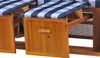 Strandkorb - bene living - Ostsee - karo/blau - PE weiß Produktbild-Vorschau 4