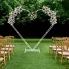 2m gazon mariage arc en forme de cœur fer ballon fleurs Voir les images du produit 3